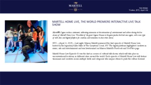 Press Release Martell Home Live
