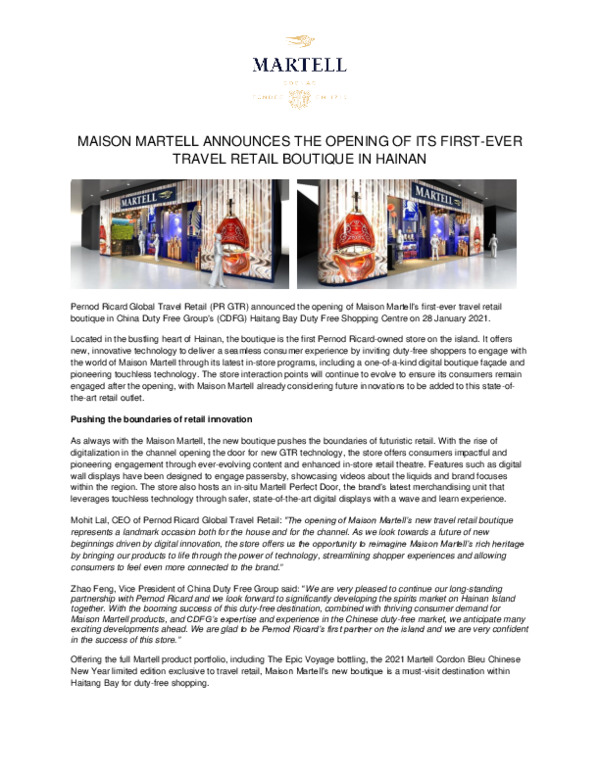 MAISON MARTELL TRAVEL RETAIL BOUTIQUE IN HAINAN-pdf